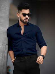 Navy Blue Shirt